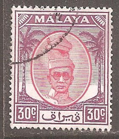 Малайзія Малайзия ^/--/^ Бр.Малайя    (Перак) 1955 Sc.124 гаш. ^_^^^ Бр.Малайя (Перак) 1955 Sc.124 гаш. - фото фото фото