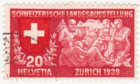 Швейцарія Швейцария ^/--/^ Швейцария 1939  г. № 330 гашеная ^_^^^ Швейцарія 1939 р. No 330 гашена - фото фото фото