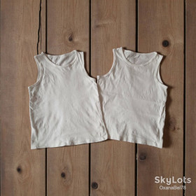 Нижня білизна Нижнее белье ^/--/^ Майка набір 2 шт майки Primark 122-134   8-9 p ^_^^^ Майка набор 2 шт майки Primark 122-134 8-9 p - фото фото фото