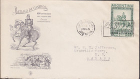 Америка Америка ^/--/^ Аргентина 1956 БИТВА КАСЕРОС СРАЖЕНИЕ БАТАЛЬНАЯ СЦЕНА АРМИЯ ВОЙСКА КАВАЛЕРИЯ КОНИ ВСАДНИКИ КПД Mi.636 ^_^^^ Аргентина 1956 БИТВА КАСЕРОС БАТАЛЬНА СЦЕНА АРМІЯ ВІЙСЬКА КАВАЛЕРІЯ КОНІ ВСАДНИКИ ККД Mi.636 - фото фото фото