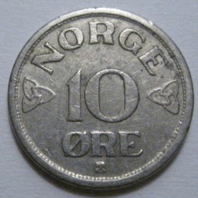 Норвегія Норвегия ^/--/^ Норвегія 10 ере 1954 року 41522 ^_^^^ Норвегия 10 эре 1954 года 41522 - фото фото фото