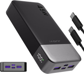 Зовнішні акумулятори (Power Bank) Внешние аккумуляторы (Power Bank) ^/--/^ Лот № 15182 Портативний зарядний пристрій JUOVI Power Bank 20000 мАг 45 Вт, швидка зарядка PD /--/ 3.0 QC /--/ 4.0 з 4 портами та світлодіодним дисплеєм ^_^^^ Лот No 15182 Портативное зарядное устройство JUOVI Power Bank 20000 мАч 45 Вт, быстрая зарядка PD /--/ 3. 0 QC /--/ 4.0 с 4 портами и светодиодным дисплеем - фото фото фото
