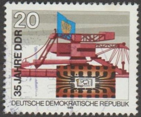 НДР, ФРН ГДР, ФРГ ^/--/^ Германия Німеччина ГДР 1984 техника юбилей ^_^^^ Германия ГДР 1984 техника юбилей - фото фото фото