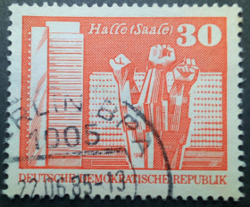 НДР, ФРН ГДР, ФРГ ^/--/^ ГДР 1981 Здание, архитектура, 30 Pfg, гашеная ^_^^^ НДР 1981 Будівля, архітектура, 30 Pfg, гашена - фото фото фото