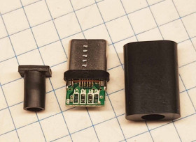 Адаптери живлення Адаптеры питания ^/--/^ Штекер USB Type-C розборний на кабель для пайки    (Чорний)  отримаєте товар як на фото ціна за 1 штекер ^_^^^ Штекер USB Type-C разборный на кабель для пайки (Черный) получите товар как на фото цена за 1 штекер - фото фото фото