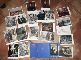 СРСР СССР ^/--/^ Набор Открыток А.С. Пушкин 20 /--/ штук СССР 1959 /--/ г. ^_^^^ Набір листівок А.С. Пушкін 20 /--/ штук СРСР 1959 /--/ р. - фото фото фото