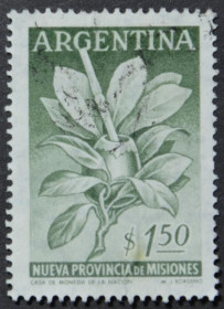 Інше Другое ^/--/^ Аргентина Флора Йерба мате (Ilex paraguariensis) 1956 ^_^^^ Флора Йерба мате (Ilex paraguariensis) 1956 - фото фото фото