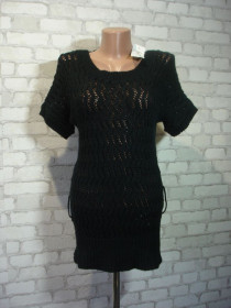 Кофти Кофты ^/--/^ Ажурная кофта- туника Moda international 46-48 р U.K ^_^^^ Ажурна кофта-туніка Moda international 46-48 р U.K - фото фото фото