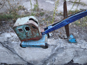 Інше Другое ^/--/^ Іграшка Екскаватор кран Виробництво АЗЛК 1979 СРСР Рідкісний ^_^^^ Игрушка Экскаватор кран Производство АЗЛК 1979 СССР Редкий - фото фото фото