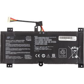 Акумулятори Аккумуляторы ^/--/^ Аккумулятор PowerPlant для ноутбуков ASUS ROG Strix GL /--/ 504 /--/ G (C /--/ 41 /--/ N /--/ 1731) 15.4 /--/ V 3400 /--/ mAh - фото фото фото