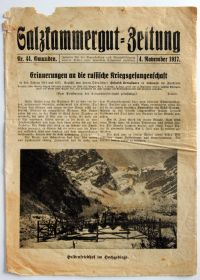 Періодичні видання Периодические издания ^/--/^ Газета Salzkammergut-Zeitung №44 1917 Гмунден Австрія Fv /--/ 8.7 ^_^^^ Газета Salzkammergut-Zeitung No /--/ 44 1917 Гмунден Австрия Fv /--/ 8. 7 7 - фото фото фото