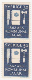 Скандинавія Скандинавия ^/--/^ Швеция 1962 г. № 489 А В ** сцепка ^_^^^ Швеція 1962 р. No 489 А В ** зчіпка - фото фото фото
