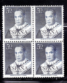 Іспанія Испания ^/--/^ Испания  1951 г  MNH - квартблок ^_^^^ Іспанія 1951 MNH - квартблок - фото фото фото