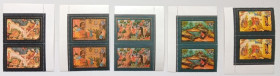 СРСР - СССР - ^/--/^ СССР 1982 Лаковая живопись, угловые сцепки, MNH ^_^^^ СРСР 1982 Лаковий живопис, кутові зчеплення, MNH - фото фото фото
