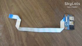 Шлейфи Шлейфы ^/--/^ Розьем usb  (рабочий, поломанный пластик) со шлейфом HP 350 G /--/ 1 ^_^^^ Роз'єми usb (робочий, поламаний пластик) зі шлейфом HP 350 G /--/ 1 - фото фото фото