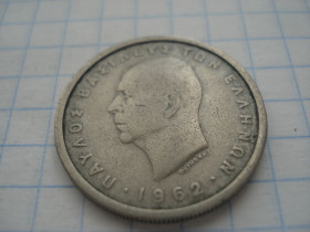 Греція Греция ^/--/^ 2 /--/ драхми 1962 Греція ^_^^^ 2 /--/ драхмы 1962 Греция - фото фото фото