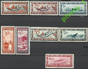 Індонезія Индонезия ^/--/^ Индонезия локал 1949 карта транспорт авиация кораб ^_^^^ Індонезія локал 1949 карта транспорт авіація кораб - фото фото фото