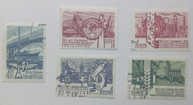 СРСР - СССР - ^/--/^ СССР 1967 50 лет Октября, гашеные (I) ^_^^^ СРСР 1967 50 років Жовтня, гашені (I) - фото фото фото
