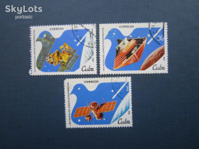 Освоєння космосу Освоение космоса ^/--/^ 3 марки Куба 1982 космос супутники гаш - фото фото фото