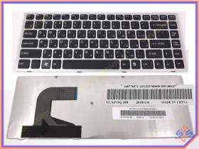 Клавіатури Клавиатуры ^/--/^ Клавиатура для SONY VPC-S Series (RU Black, Серебристая рамка) Оригинал ^_^^^ Клавіатура для SONY VPC-S Series (RU Black, Срібляста рамка) - фото фото фото