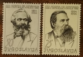 Інші країни Другие страны ^/--/^ Югославия 100-летие Первого Интернационала 1964 ^_^^^ Югославія 100-річчя Першого Інтернаціоналу 1964 - фото фото фото