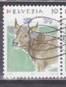 Швейцарія Швейцария ^/--/^ Швейцария 1992 КОРОВА КРУПНЫЙ РОГАТЫЙ СКОТ ЖИВОТНЫЕ ФАУНА ФЕРМЕРСТВО СТАНДАРТ КЛАССИКА Mi.1461 гашёная ^_^^^ Швейцарія 1992 КОРОВА КРУПНИЙ РОГАТИЙ СКОТ ТВОТНІ ФАУНА ФЕРМЕРСТВО СТАНДАРТ КЛАСИКА Mi.1461 гашена - фото фото фото