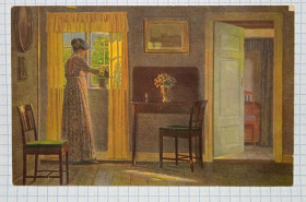 Іноземні Иностранные ^/--/^ Поштова картка листівка Frühlingssonne Alfred Broge поч. XX ст. Germany Dc /--/ 039 ^_^^^ Почтовая карточка открытка Frühlingssonne Alfred Broge нач. XX в. Germany Dc /--/ 039 - фото фото фото