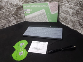 Клавіатури Клавиатуры ^/--/^ Компактна бездротова Bluetooth-клавіатура  (Smart Wireless Keyboard) *81015 ^_^^^ Компактная беспроводная Bluetooth-клавиатура (Smart Wireless Keyboard)*81015 - фото фото фото
