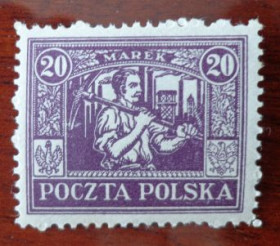 Польща Польша ^/--/^ Польша/Силезия/ , 1922 год, негашеная ^_^^^ Польща/Сілезія/, 1922 рік, негашена - фото фото фото
