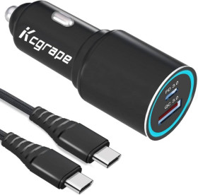 Інше Другое ^/--/^ Автомобильное зарядное устройство USB-C мощностью 48 Вт с кабелем для Samsung Galaxy ^_^^^ Автомобільний зарядний пристрій USB-C потужністю 48 Вт з кабелем для Samsung Galaxy - фото фото фото