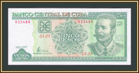 Карибський басейн Карибский бассейн ^/--/^ Куба 5 песо 1997 P-116  (116 /--/ a) UNC ^_^^^ Куба 5 песо 1997 P-116 (116 /--/ a) UNC - фото фото фото