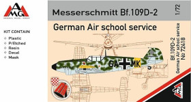 : : ^/--/^ AMG 72418 Messerschmitt Bf.109 /--/ D-2  (German Air School Service) 1/72 ^_^^^ AMG 72418 Messerschmitt Bf.109 /--/ D-2 (German Air School Service) 1/72 - фото фото фото