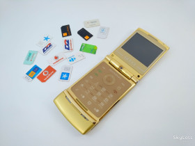 Інші моделі Другие модели ^/--/^ Фешенебельный Louis Vuitton Gucci 7 Gold со стразами Swarovski на 2 сим карты. ^_^^^ Фешенебельний Louis Vuitton Gucci 7 Gold зі стразами Swarovski на 2 сім карти. - фото фото фото
