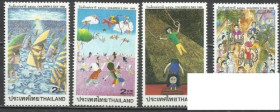 Таїланд Таиланд ^/--/^ Таиланд 1998 живопись детские рисунки 4 /--/ м. ^_^^^ Таїланд 1998 живопис дитячі малюнки 4 /--/ м. - фото фото фото