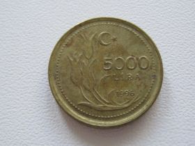 Туреччина Турция ^/--/^ Турция 5000 лир 1996 года #15472 ^_^^^ Туреччина 5000 лір 1996 року #15472 - фото фото фото
