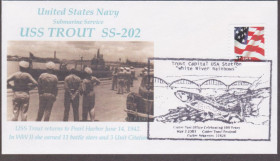 Америка Америка ^/--/^ США 2003 ПОДВОДНАЯ ЛОДКА USS TROUT SS-202 ВОЕННЫЙ БОЕВОЙ КОРАБЛЬ МОРСКОЙ ТРАНСПОРТ ФЛОТ ВМФ ХК СГ ^_^^^ США 2003 ПІДВОДНА ЛОДКА USS TROUT SS-202 ВІЙСЬКОВИЙ БІЙОВИЙ КОРАБЛЬ МОРСЬКИЙ ТРАНСПОРТ ФЛОТ ВМФ ХК ЗГ - фото фото фото