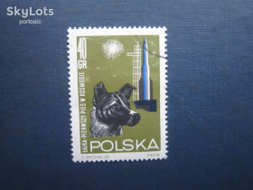 Освоєння космосу Освоение космоса ^/--/^ Марка Польща 1965 космос супутник ракета фауна собака гаш ^_^^^ 1965 — космос ракета фауна собака - фото фото фото