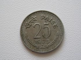 Індія Индия ^/--/^ Индия 25 пайс 1975 года. Бомбей #10112 ^_^^^ Індія 25 пайс 1975 року. Бомбей #10112 - фото фото фото