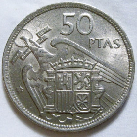 Іспанія Испания ^/--/^ Іспанія 50 песет 1957  (1958) року #6 /--/ П /--/ 1950 ^_^^^ Испания 50 песет 1957 (1958) года #6 /--/ П /--/ 1950 - фото фото фото