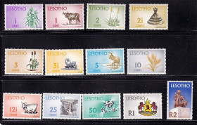 Фауна Фауна ^/--/^ Фауна .  Лесото / Lesotho  1971 г  ** - часть серии - флора ^_^^^ Лесото / Lesotho 1971 г ** - частина серії - флора - фото фото фото