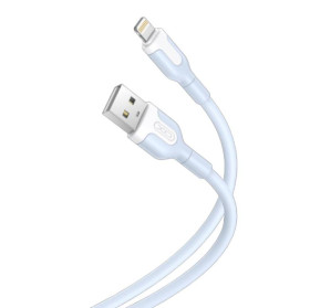 Кабелі Кабели ^/--/^ Кабель XO NB /--/ 212 Lightning - USB 1 /--/ м (2.1 /--/ A) для зарядки і передачі даних Light Blue ^_^^^ Кабель XO NB /--/ 212 Lightning - USB 1 /--/ м (2.1 /--/ A) для зарядки и передачи данных Light Blue - фото фото фото