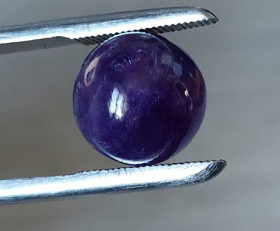 Аметист Аметист ^/--/^ Аметист кабошон 10.6 Ct   12.93 мм ^_^^^ Аметист кабошон 10.6 Ct 12.93 мм - фото фото фото