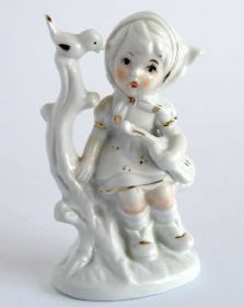 Статуетки, Скульптури, Фігурки, Фарфор Статуэтки, Скульптуры, Фигурки, Фарфор ^/--/^ Статуэтка Девочка со скрипкой фарфор 1960-е ГДР ^_^^^ Статуетка Дівчинка зі скрипкою фарфор 1960-і НДР - фото фото фото
