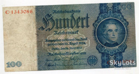 Німеччина Германия ^/--/^ 100 райхсмарок 1924-35 Німеччина ^_^^^ 100 райхсмарок 1924-35 Германия - фото фото фото