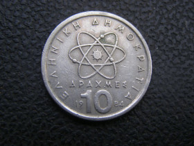 Греція Греция ^/--/^ 10 драхм 1984 г Греция ^_^^^ 10 драхм 1984 Греція - фото фото фото