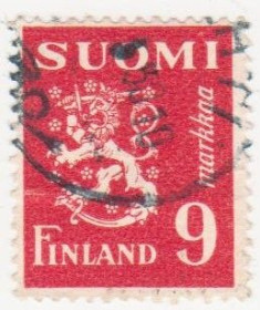 Скандинавія Скандинавия ^/--/^ Финляндия 1945 г. № 318 гашеная ^_^^^ Фінляндія 1945 р. No 318 гашена - фото фото фото