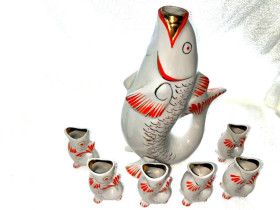 Статуетки, Скульптури, Фігурки, Фарфор Статуэтки, Скульптуры, Фигурки, Фарфор ^/--/^ Набір Фарфорових Рибок Полонський фарфоровий завод художньої кераміки. ^_^^^ Набор Фарфоровых Рыбок Полонский фарфоровый завод художественной керамики. - фото фото фото