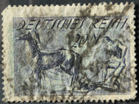 Інше Другое ^/--/^ Германия Веймарская Республика Рейх Лошадь 1921 ^_^^^ Німеччина Веймарська Республіка Рейх Кінь 1921 - фото фото фото