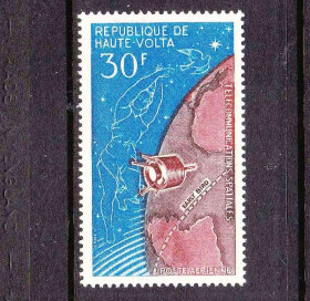 Освоєння космосу Освоение космоса ^/--/^ Космос . Верхняя Вольта / DHV  1965 г MNH - ^_^^^ Верхня Вольта / DHV 1965 р MNH - фото фото фото