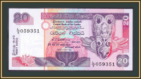 Шрі-Ланка Шри-Ланка ^/--/^ Шри-Ланка 20 рупий 1991 P-103  (103 /--/ a) UNC ^_^^^ Шрі-Ланка 20 рупій 1991 P-103 (103 /--/ a) UNC - фото фото фото